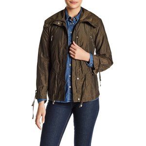 Cole Haan Front Zip Drawstring Jacket